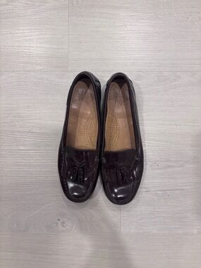 Bass Women's Jackie Style Oxblood Tassel Leather Loafers
